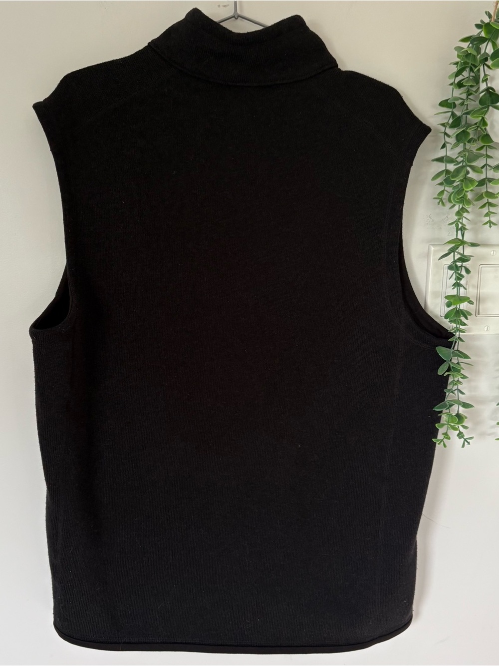 Patagonia Men’s Better Sweater Full Zip Fleece Vest Black Size XL - Mersino Logo - Picture 10 of 12